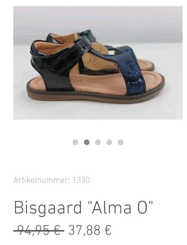 Neue Bisgaard Sandalen Gr. 22 26 27 28 29 hochwertig Glitzer in Herzogenaurach