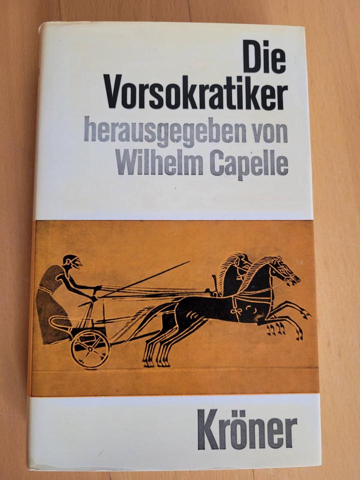 Wilhelm Capelle Die Vorsokratiker Kröner Verlag 1968 Bd. 119 in Mahlberg