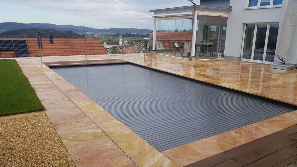 - Travertinplatten Natursteinplatten Terrassenplatten ,,Scabas'' in Unna