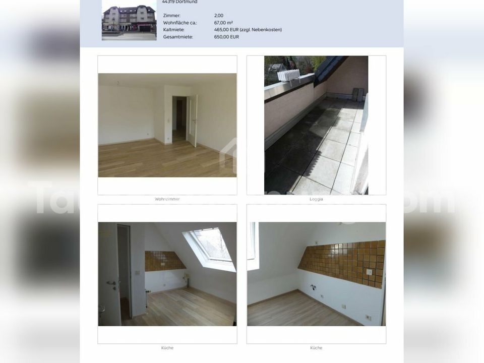 [TAUSCHWOHNUNG] Tausche Maisonette Wohnung in Dortmund gegen Wohnung in Dortmund