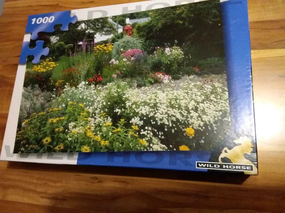Puzzle, 1000 Teile ,Blumengarten in Vitte