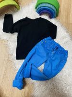 Kinder Set Shirt Hose langarmshirt blau schwarz 98 Lübeck - Innenstadt Vorschau