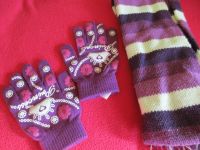 Mädchen  Winter Schal  mit Handschuhen Baden-Württemberg - Tauberbischofsheim Vorschau