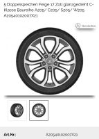 Mercedes Benz C Klasse 17“ Alufelgen Sachsen-Anhalt - Halle Vorschau