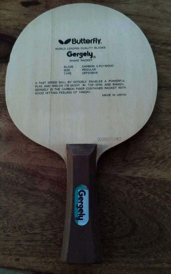 Butterfly Gergely Carbon FL Tischtennis Holz mit Hinoki in Hamburg