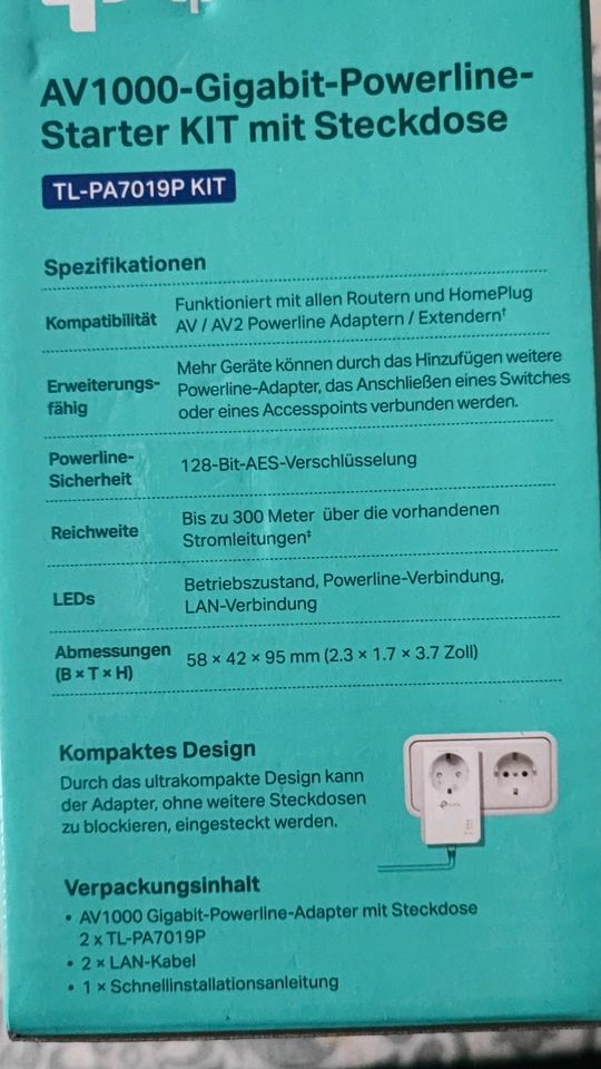TP-Link Powerline Starter-Kit mit Steckdose in Hessen - Liederbach |  Netzwerk & Modem gebraucht kaufen | eBay Kleinanzeigen ist jetzt  Kleinanzeigen