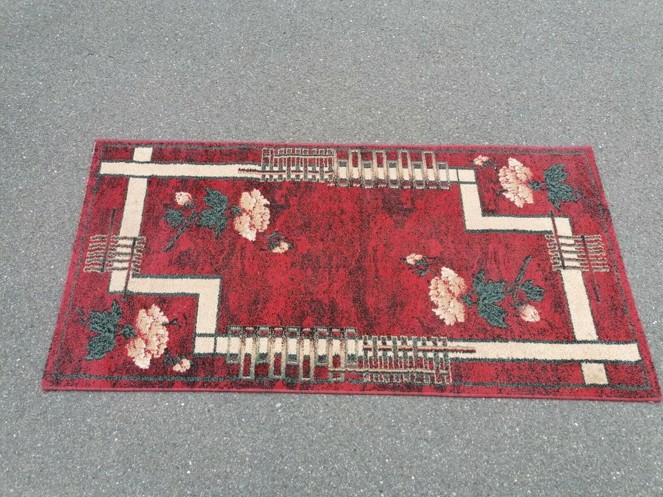 Teppich SAHARA, rot, 1m x 2m, gebraucht in Hof (Saale)