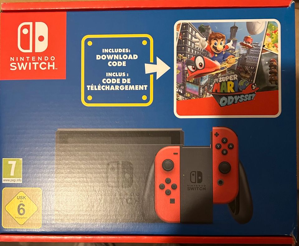 Nintendo Switch Mario Bundle rot, inkl. Super mario odyssey, NEU! in Hamburg