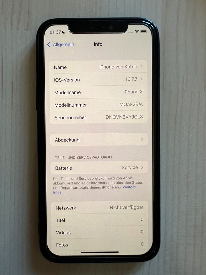 Apple iPhone X 256GB in Reichenbach (Vogtland)