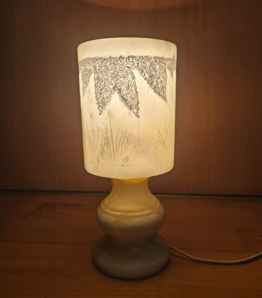 Alabaster Lampe Vintage in Fürstenfeldbruck