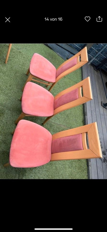 NP. 1600.-€ Großer schöner Esstisch Massivholz mit 6 Stühlen in Stuttgart