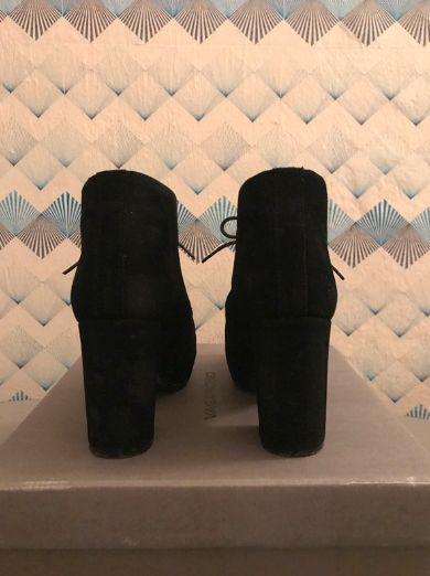 Wild leather platform ankle boots / Wildleder Stiefeletten in Berlin
