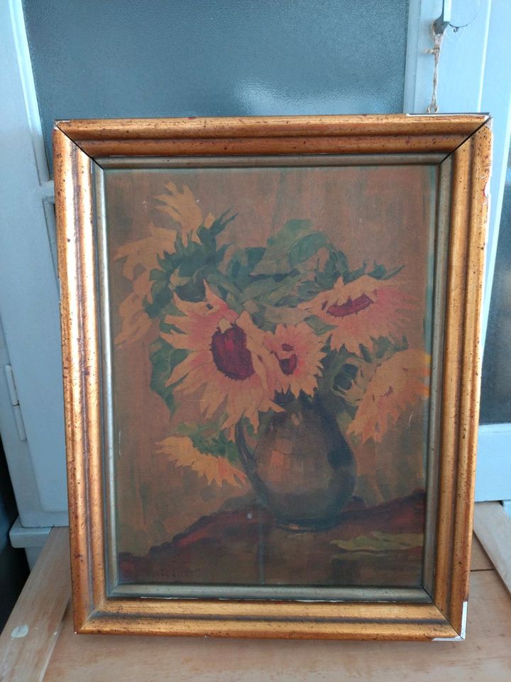 Anna Gasteiger, Gemälde, Sonnenblumen in Offenburg