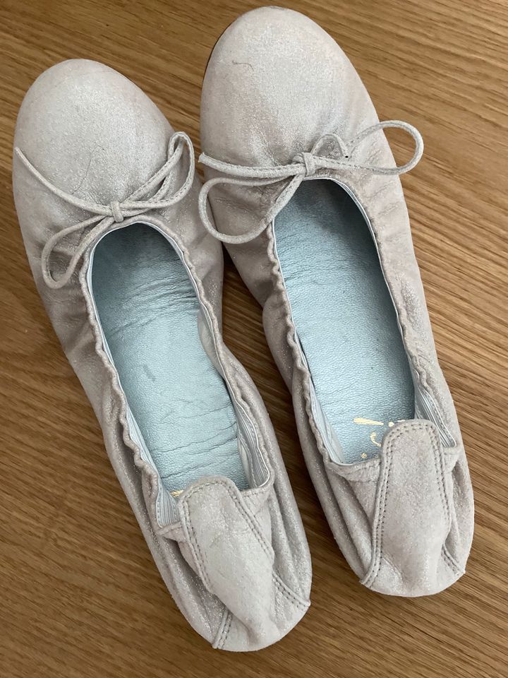 Clic! ❤️ Ballerinas gold beige Glitzer Leder Gr. 36 neuw in Memmingen