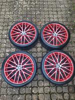 Seat Leon 5F Cupra 8x19 ET50 Sommerräder 5F0071490A 0X1 rot Baden-Württemberg - Winterlingen Vorschau