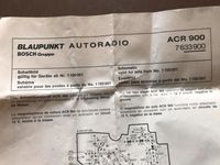 Schaltbild für BLAUPUNKT Autoradio ACR 900 Bayern - Falkenberg Vorschau