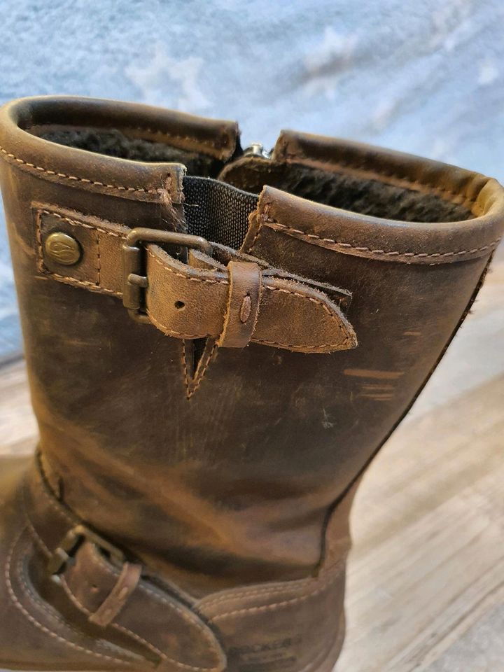 Dockers Bikerboots Stiefel, Leder, braun, Gr. 38 in Berlin