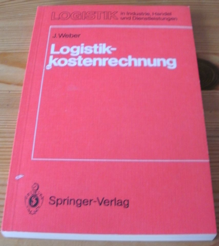 BWR Studium Buch: Logistikkostenrechnung; Jürgen Weber, 1987 in Dietfurt an der Altmühl