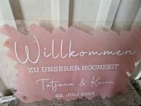 Willkommensschild Hochzeit Plexiglas Schild Bayern - Oberndorf am Lech Vorschau