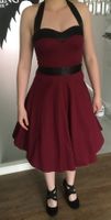 50er Rockabilly Kleid in XS Burgunderrot + Petticoat in S schwarz Niedersachsen - Harsefeld Vorschau