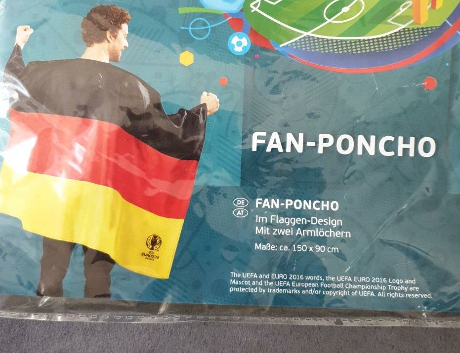 Deutschland Fahne Flagge und Fan-Poncho Neu in St. Ingbert