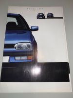 Prospekt VW Golf 3 aus 1991 Rheinland-Pfalz - Speyer Vorschau