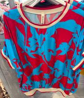 Damen Neon Blumen Print t Shirt Tunika m l xl Hessen - Groß-Gerau Vorschau