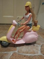 Barbie Roller mit Barbie Hund und Helm Altona - Hamburg Bahrenfeld Vorschau