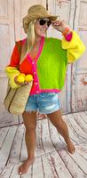 Cozy Strickjacke „Ibiza Lemons“ mit goldenen Knöpfen Bochum - Bochum-Ost Vorschau