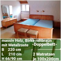 Doppelbett Massivholz * vintage retro mid century * Baden-Württemberg - Neuffen Vorschau