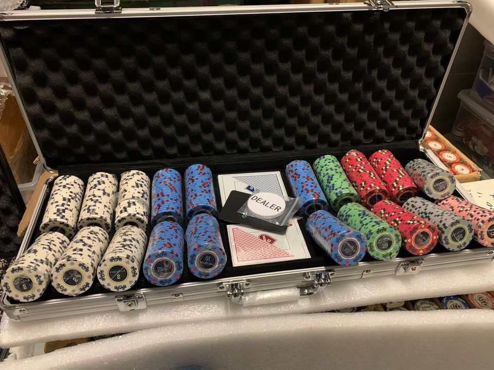 Pokerkoffer Pokerset Poker Chips Keramik Neu kaufen Unikat in Duisburg