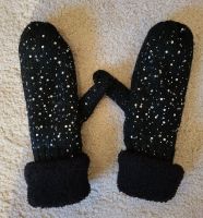 Handschuhe Fäustlinge schwarz mit Pailletten Altona - Hamburg Blankenese Vorschau