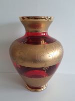 Vintage XXL Bohemia Prunkvase Bauchvase Rubin rot Gold Höhe ca.35 Niedersachsen - Wolfsburg Vorschau