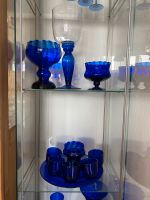 Blaues Glas Vintage Set Dekor Nordrhein-Westfalen - Geldern Vorschau