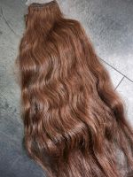 Echthaar Tresse zur Haarverlängerung Braun 60 cm Hessen - Biebesheim Vorschau