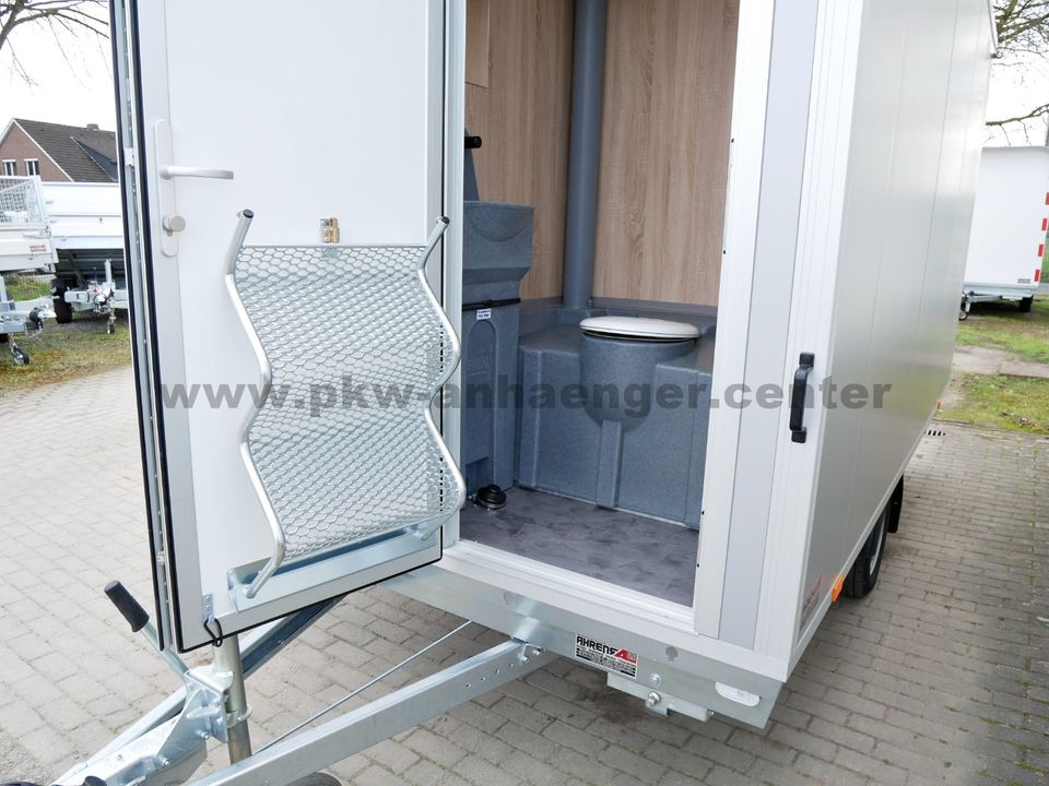 MOBI4211 Bauwagen 8-Personen Chemie-WC Lager 1300kg 413x217x212cm Mannschafstwagen in Stuhr