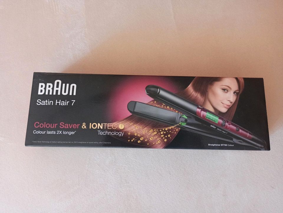 Glätteisen ❤" Braun" Satin Hair 7" Neuwertig in Saarlouis