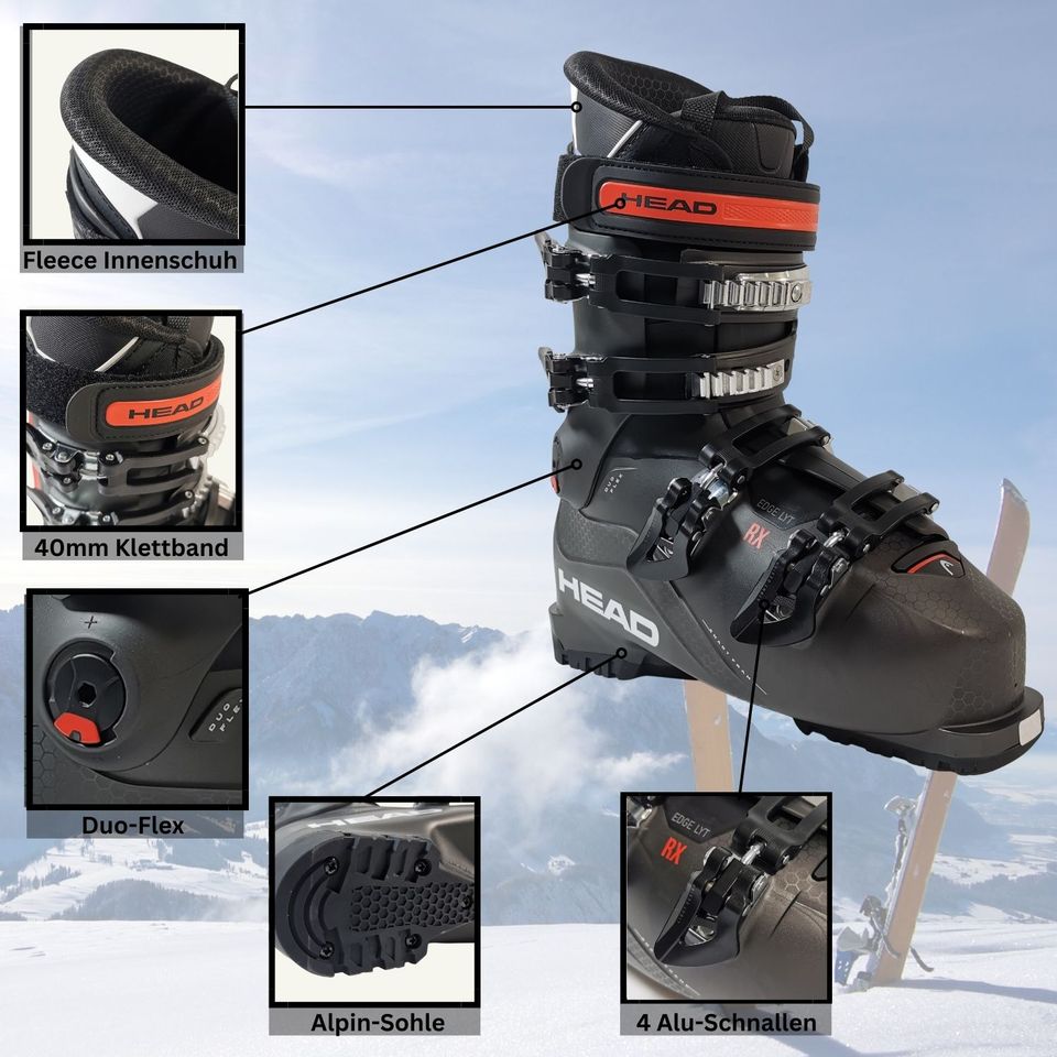 Skischuhe Head Edge LYT RX HV Skistiefel Flex80 Alpinskischuhe 24 in Haßloch