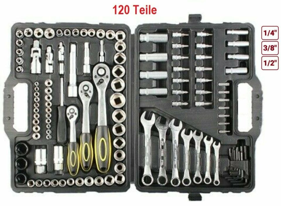 Profi 120 TLG Werkzeugkoffer / Steckschlüsselsatz /  Tools in Berlin