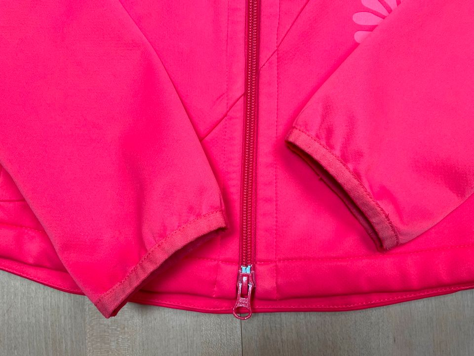 Jack Wolfskin Softshelljacke Damen Gr. XS 34 korallenrot Kapuze in Forstern