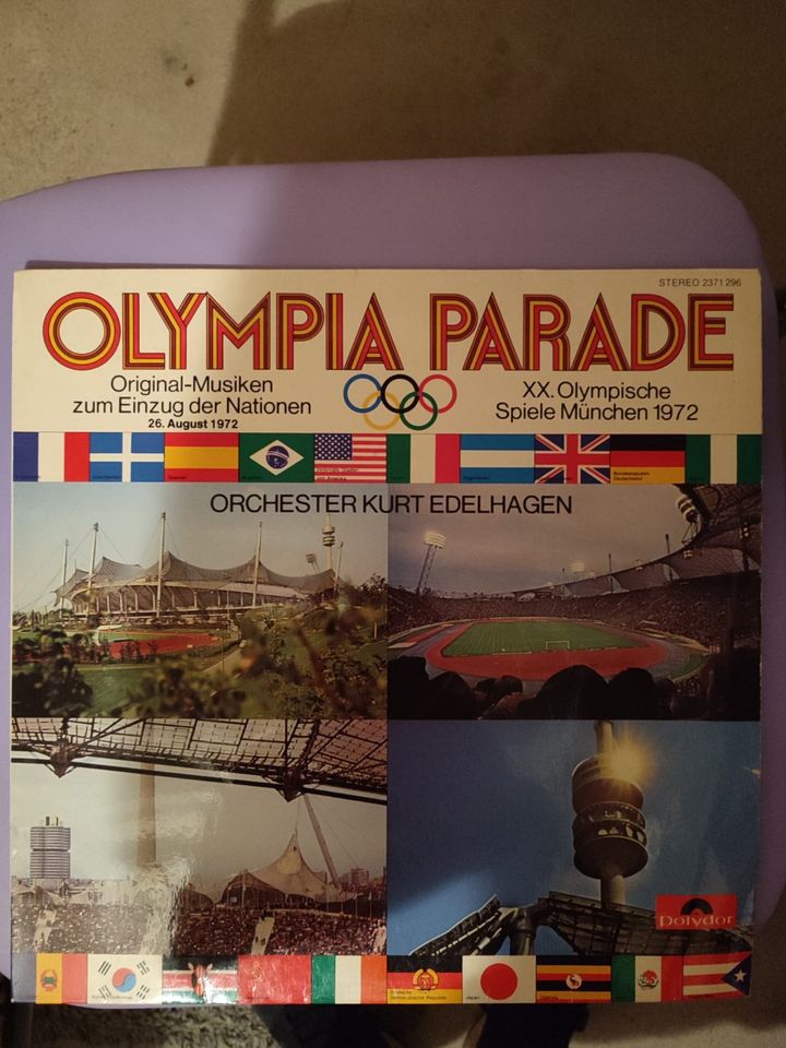 Schallplatte Olympia-Parade 1972 in Taufkirchen