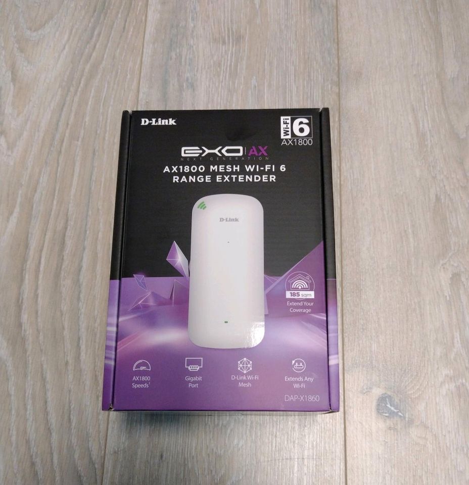 D-Link AX1800 Mesh WiFi 6 WLAN Range Extender Repeater in Kappelrodeck