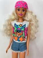 Puppe 90er blond Kopftuch pink Skate Jeans Retro Vintage Cindy Niedersachsen - Bassum Vorschau