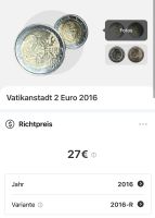 2€ Münze aus der Vatikanstadt 2016 Bayern - Kaufbeuren Vorschau