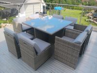 Polyrattan Sitzgruppe 8 Personen quadratisch 119x119x74cm Thüringen - Eisfeld Vorschau