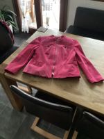 Damen Lederjacke Velours, Größe 42, pink, fällt klein aus Nordrhein-Westfalen - Wermelskirchen Vorschau