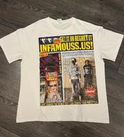 Vintage Newspaper T-Shirt Weiß mit Buntem Print – Größe L Baden-Württemberg - Mühlacker Vorschau