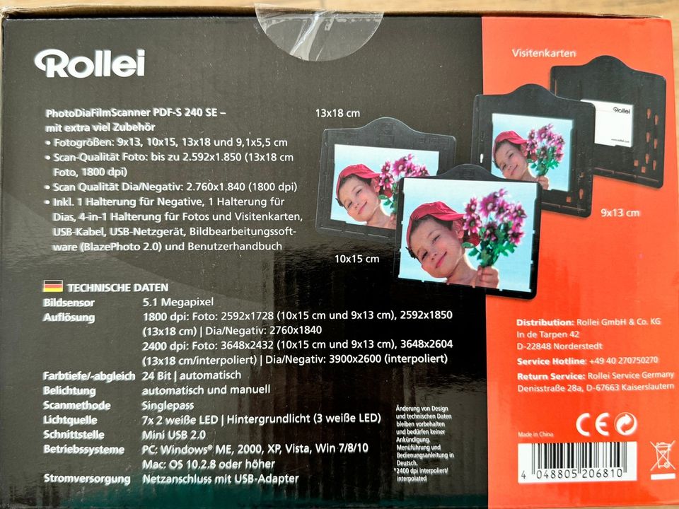 Rollei Photo Dia Film Scanner PDF-S 240 SE NEU Multiscanner in Leipzig
