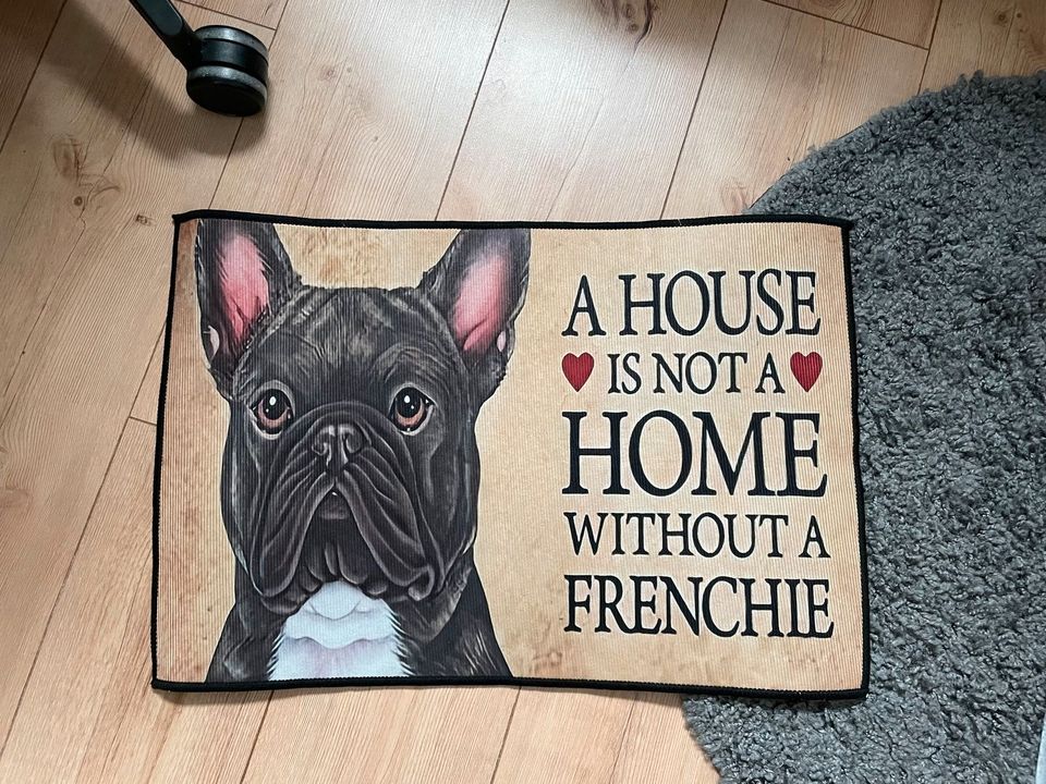 Fußmatte Französische Bulldogge Matte Teppich in Tönisvorst
