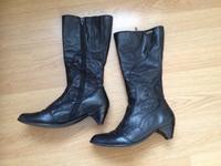 Leder Stiefel von Dkode schwarz Gr 38 schmale Waden München - Altstadt-Lehel Vorschau